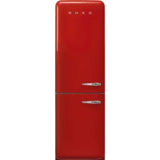 SMEG FAB32LRD6 - Retro Koel-vriescombinatie - 196.8 cm - Linksdraaiende deur - 331 L - Rood