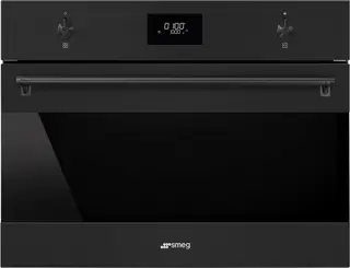 SMEG SO4301M1N Combi Oven Inbouw - 45 cm - 40 Liter - Magnetronfunctie - Galileo Technologie - Hetelucht - Grill - AirFry - Ever Clean Emaille - Classici Mat Zwart