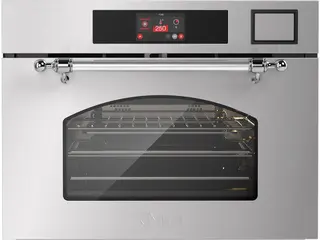 ILVE Compact 45cm 3 in 1 oven/stoom/magnetron Nost. RVS Chroom - Inbouw