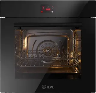 ILVE Oven 60 cm A+ clas 30 /320 graden glas zwart - Inbouw