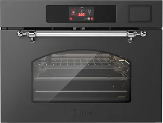 ILVE Compact 45cm 3 in 1 oven/stoom/mag Nost. Mat Grafiet Chroom - Inbouw