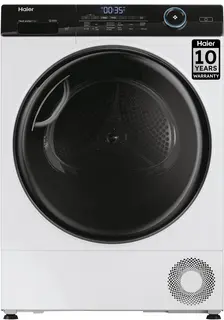 Haier HD80-A3959E-DF Wasdroger - 8kg - Warmtepomp Inverter - Geconnecteerd - 15 programma’s - 10 jaar garantie op onderdelen
