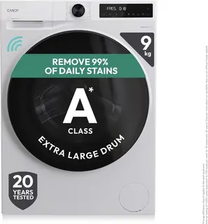 Candy BWR 495BL8-S - Was-droogcombinatie - 9+5 kg - A/D - Extra stil (72 dB) - XL Soft Drum - 16 programma’s - Wi-Fi + Bluetooth (hOn) - Getest om 20 jaar mee te gaan - Inverter motor - 10 jaar garantie op onderdelen