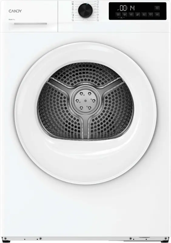 Candy GDL 8N2B-S, Warmtepomp, 8kg , GlasDoor, Eco Wit, XL deur opening - Condensbak