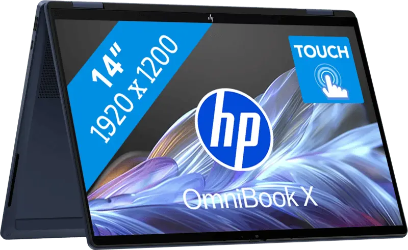 HP OmniBook X Flip NG 2026 - AMD Ryzen AI 7 445 - 14 inch - 16 GB / 1 TB - Blauw