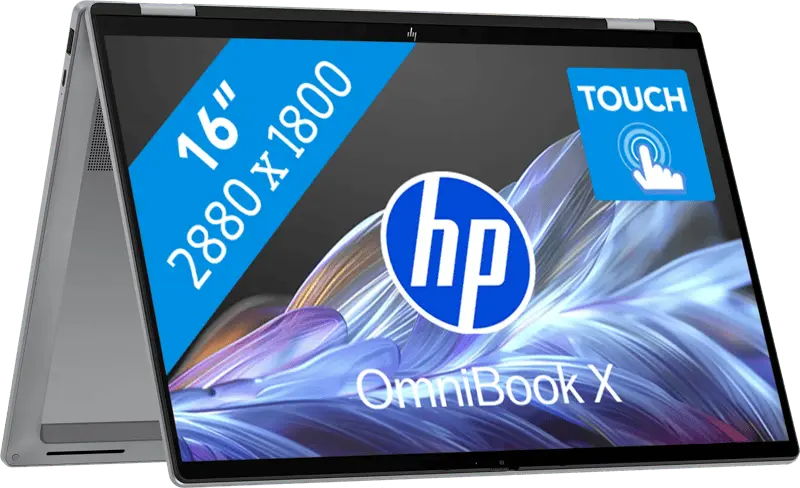 HP OmniBook X Flip NG OLED 2026 - AMD Ryzen AI 9 465 - 16 inch - 32 GB - Zilver