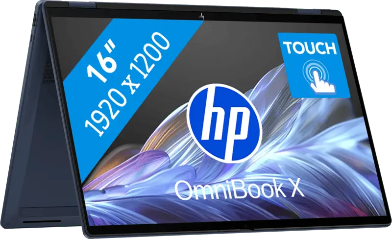 HP OmniBook X Flip NG OLED 2026 - AMD Ryzen AI 7 445 - 16 inch - 16 GB / 1 TB - Blauw