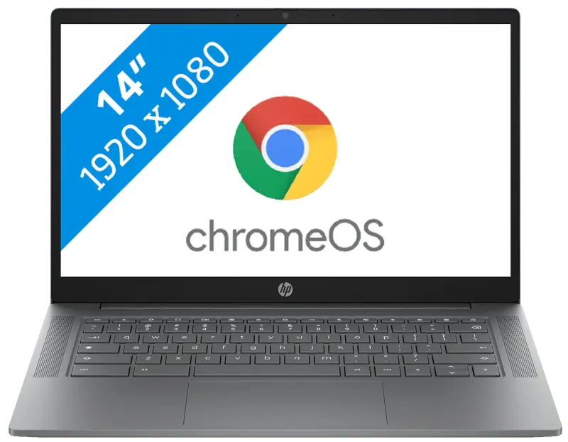 HP Chromebook 2026 - MediaTek Kompanio 540 - 14 inch - 4 GB / 64 GB - Zilver