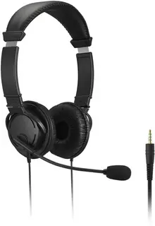 Kensington Hi-Fi Noise Cancelling Hoofdtelefoon - Koptelefoon met Microfoon en Volume Controle - Zwart