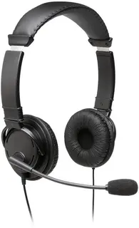 Kensington USB-Hi-Fi-Hoofdtelefoon met Microfoon - met Ruisonderdrukking - Zwart