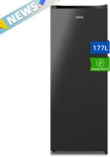 CHiQ CSD208D4D - Vrijstaande Vriezers - 177 Liter - Energieklasse D - Supervriezen - 6 Lades - 39 dB- Zwart - 12 jaar garantie op compressor