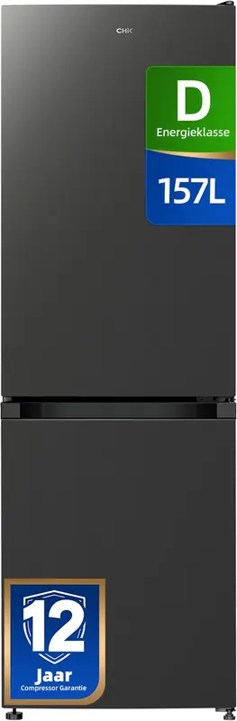CHiQ CBM162DGD - Koel-vriescombinatie - 157 Liter - Klasse D - Praktische indeling - Elektronische Bediening - 12 jaar garantie op compressor