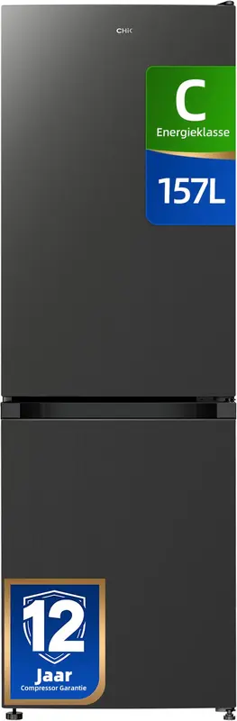 CHiQ CBM162DGC - Koel-vriescombinatie - 157 Liter - Klasse C - Praktische indeling - Elektronische Bediening - 12 jaar garantie op compressor