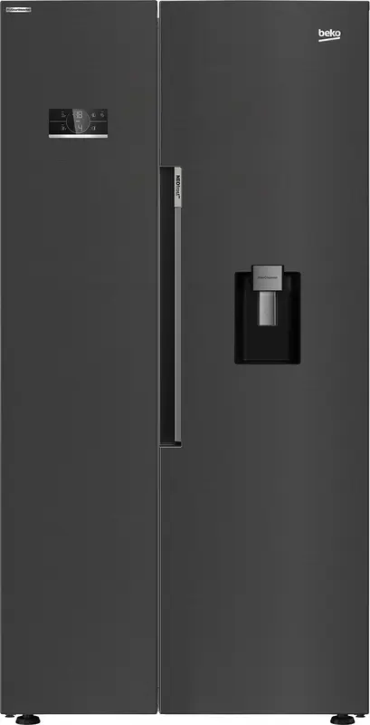 Amerikaanse koelkast 91cm 576l nofrost zwart - beko - GN163241DXBRN