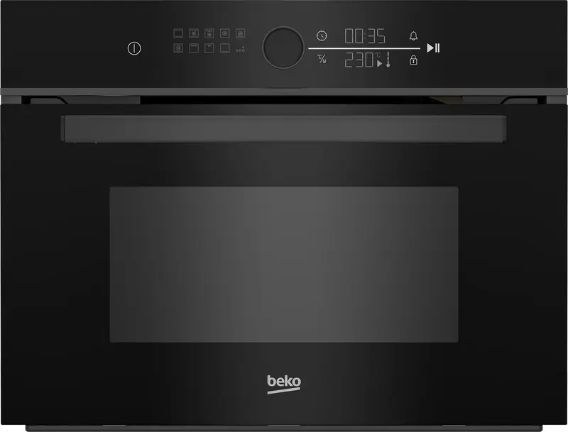 Beko BBCW13400DX | Inbouw oven met magetron | 45 cm | Zwart