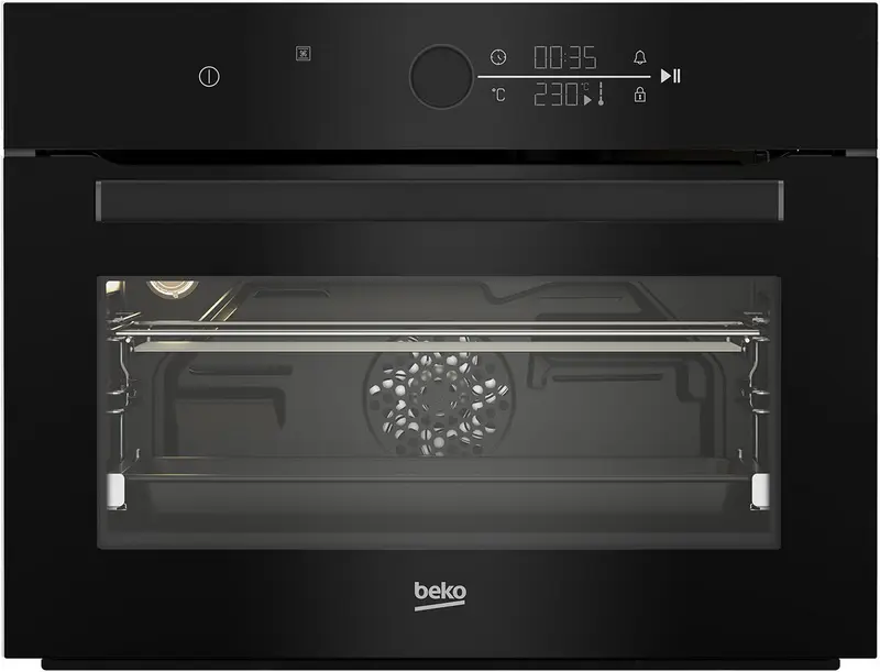 Beko BBCM17400B - Inbouwoven - Zelfreinigend Stoom - Grill - Zwart - 48 l - Ontdooifunctie - Draaiknop - Touch