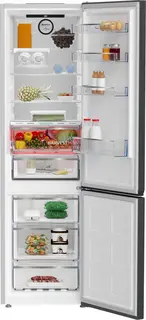 Beko B7RCNA407ZXBRW harvestfresh vrijstaande koel-vries combinatie donker RVS 203,5 cm
