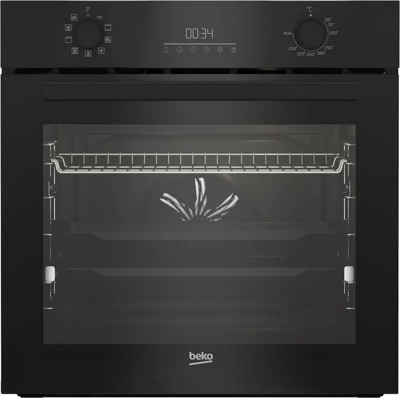 Beko BBIS17300BSEA - Inbouwoven - Zwart - Grill - 72 L - Hydrolyse reiniging - A+ label - Kinderslot