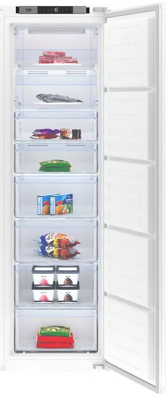 Beko BFNA247E40SN Inbouw Vriezer 178 cm - 220 Liter - No Frost - Sleepdeur - FreezerGuard - Energieklasse E
