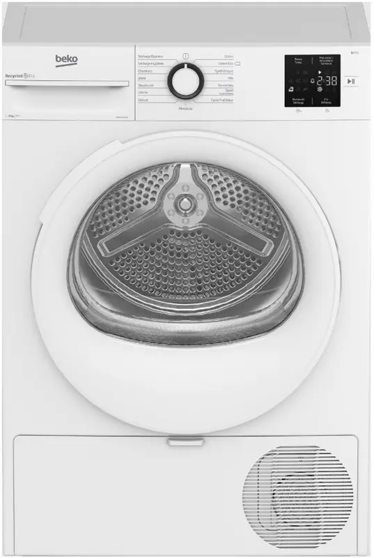 BEKO D3H18301W 8KG WARMTEPOMPDROGER