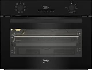 Beko BBCM13300B - Inbouwoven - Zwart - 48 l - Hetelucht - Ontdooien - Elektrische Grill - Draaiknop - Touch