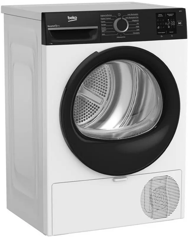 Beko BM3T37240W | Warmtepompdroger | 7 kg | C | Taaldisplay Duits