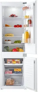 Inventum IKV1786S 178 cm stille inbouw koel-vriescombinatie - Koelkast met vriesvak - Energiezuinig - Supervriezen - Vershoudlade - 251 liter - Pizzavak - Sleepdeur - Wit