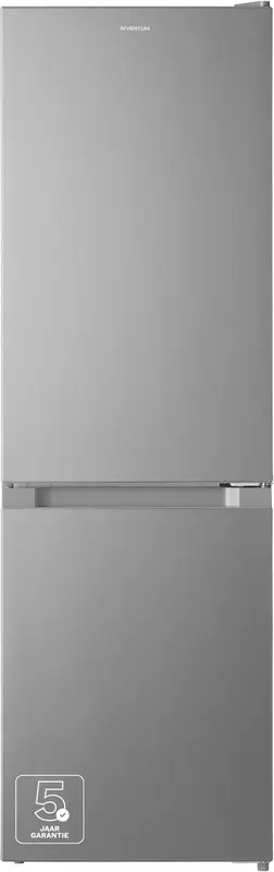 Inventum KV1500S Low Frost energiezuinige koel-vriescombinatie - 150 cm hoog - 174 liter - Energielabel D - Vrijstaand - Zilver