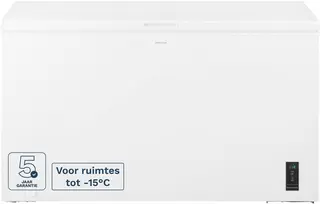 Inventum VK1422W Low Frost extra grote vrieskist - 418 liter - 141,6 cm breed - Supervriezen - Geschikt voor garage tot -15°C - Digitale thermostaat - Diepvrieskist - 2 opbergkorven - Wit