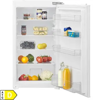 Inventum IKK1022D 102 cm energiezuinige inbouw koelkast - Zeer stil - Koeler - Superkoelen - Deuralarm - 154 liter - Vershoudlade - Deur op deur - Wit