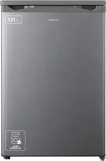 Inventum KK550S tafelmodel koelkast energiezuinig - 131 liter - Zonder vriesvak - 55 cm breed - Superkoelen - Led-verlichting - Energielabel D - Vrijstaand - RVS