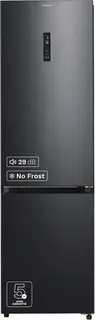 Inventum KV2010B No Frost energiezuinige koel-vriescombinatie - 201 cm hoog - 378 liter - Zeer stil: 29 dB - Superkoelen - Supervriezen - Vershoudlade - Energielabel A - Vrijstaand - Zwart