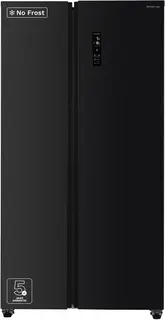 Inventum SKV0180B No Frost energiezuinige Amerikaanse koelkast - 532 liter - Digitaal display - Superkoelen - Supervriezen - Deuralarm - 2 deuren - Zwart
