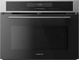 Inventum IMC4535RT - Inbouw combi-oven - Hetelucht - Magnetron - Grill - 50 liter - 45 cm hoog - Tot 250 graden - Zwart/RVS