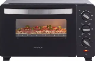Inventum OV207B Vrijstaande mini oven - 20L - Hetelucht - 100-230°C - 6 ovenstanden - Zwart