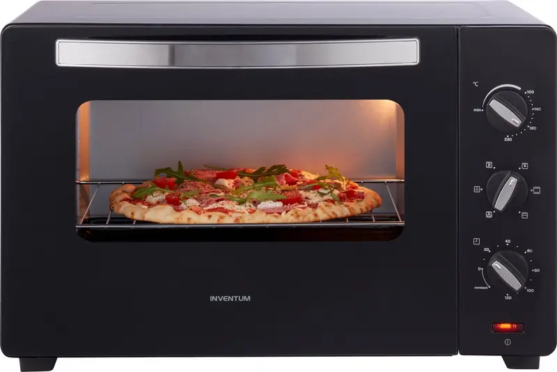 Inventum OV457B Vrijstaande oven - 45L - Hetelucht - Draaispit - 100-230°C - 5 ovenstanden - Zwart