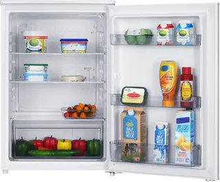 Tomado TLT5501W tafelmodel koelkast energiezuinig - 126 liter - Zonder vriesvak - 55 cm breed - Zeer stil: 35 dB - Led-verlichting - Energielabel C - Vrijstaand - Wit