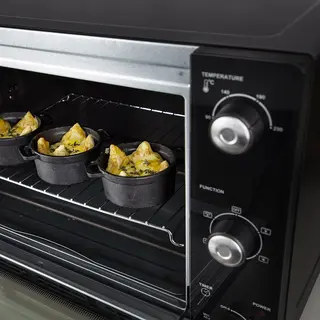 Princess 112751 - Vrijstaande Heteluchtoven - 6 Standen - 32 liter - 1500 W - Zwart