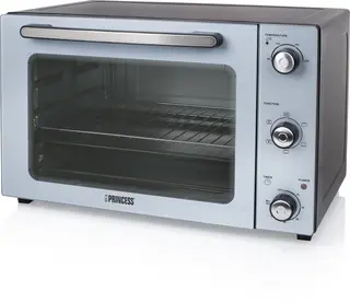 Princess 112754 - Vrijstaande Heteluchtoven - 5 Standen - 45 liter - 1800 W - Zilver