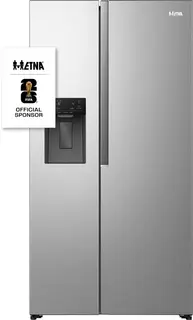 ETNA AKV5178IRVS - Amerikaanse koelkast - No-Frost - 178 cm hoog - 528 liter - Energielabel E - Invriesvermogen 10 kg/24u - Geluidsniveau 40 dB - LED Display - IJs- en waterdispenser - SuperCool - FastFreeze - Deuralarm - Multi Airflow – EnergySaving