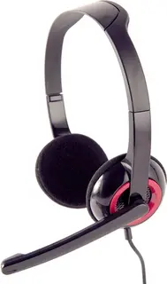 Headset zwart-rood