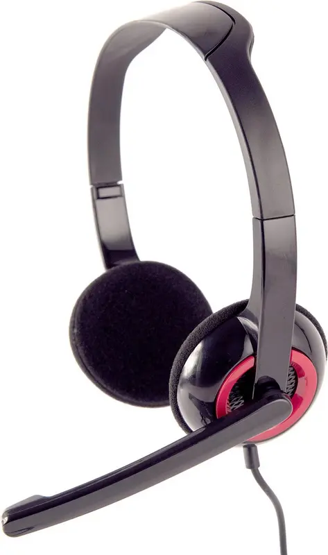 Headset zwart-rood