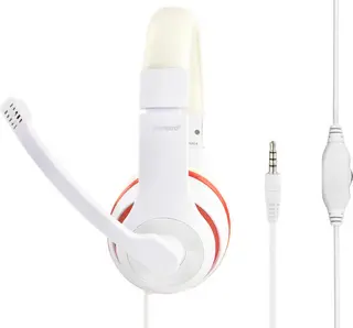 Gembird stereo headset met microfoon wit