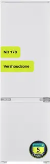 Exquisit EKGC270-70-E-040E - Inbouw koel-vriescombinatie - 249 liter - Vers zone - 5 Jaar garantie - Wit