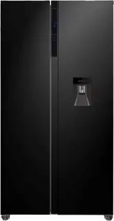 Frilec BONNSBS-680-WS-040CB - Amerikaanse Koelkast - Waterdispenser - No Frost - Energiezuinig C - 5 Jaar Garantie - Supervriezen - 592 Liter - Display - Zwart