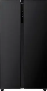 Frilec BONNSBS-680-040CB - Amerikaanse koelkast - C label - 5 Jaar Garantie - Supervriezen - Digitaal Display - Fresh Zone - 595 Liter - Zwart