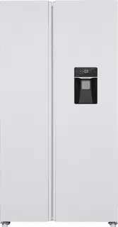 Exquisit SBS146-WS-041EW - Amerikaanse koelkast - Waterdispenser - Display - 5 Jaar Garantie - No Frost - 439 liter - Wit