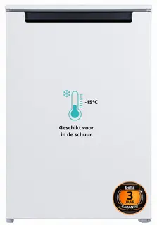 Bella BVR130-040CW - Vriezer tafelmodel - 3 jaar garantie - Vrijstaand - Energielabel C - 87 Liter - Wit