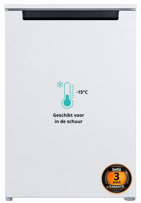 Bella BVR130-040CW - Vriezer tafelmodel - 3 jaar garantie - Vrijstaand - Energielabel C - 87 Liter - Wit