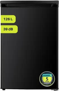 Exquisit KS16-V-E-040DB - Tafelmodel koelkast - 5 Jaar Garantie - 126 liter - D label - Zwart